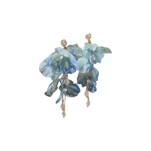 Peach Tea Кристальные серьги-гвоздики женские