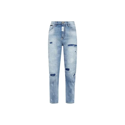 PHILIPP PLEIN Синие Женские Джинсы