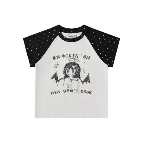 MeihaoStore Экрю Унисекс Футболка