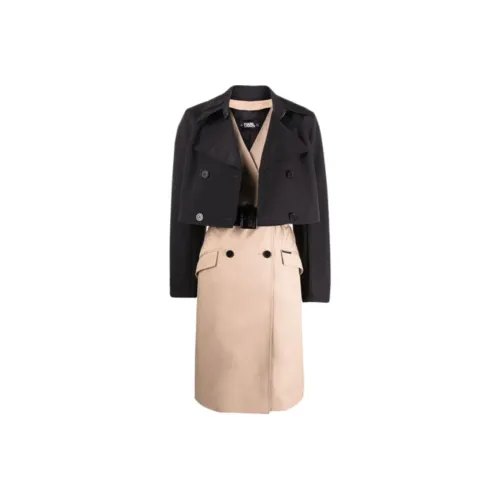 Karl Lagerfeld FW22 Тренчкот Женский Многоцветный