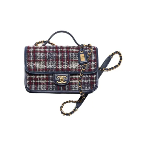 CHANEL 22K Осенний и Зимний Шерсть Саржа Мягкий Шерстяной Металл