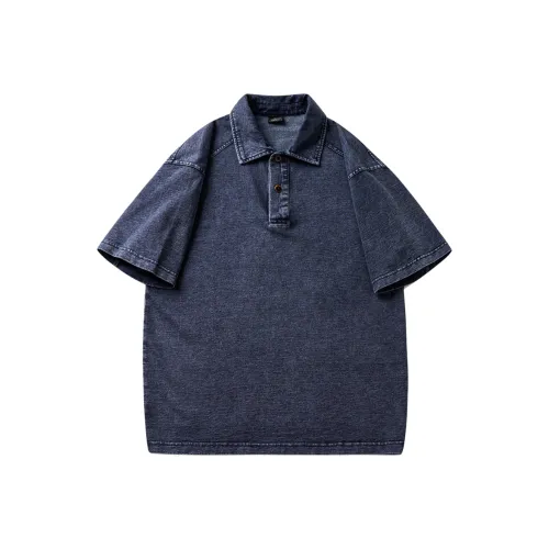 HZWH Синий Мужская Поло