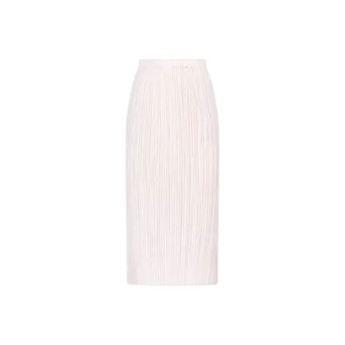 PLEATS PLEASE ISSEY MIYAKE Повседневный Длинный Юбка Женская Белая