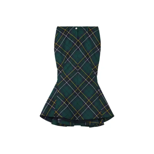 Alexander McQueen Повседневный Длинный Юбка Женские Многоцветный