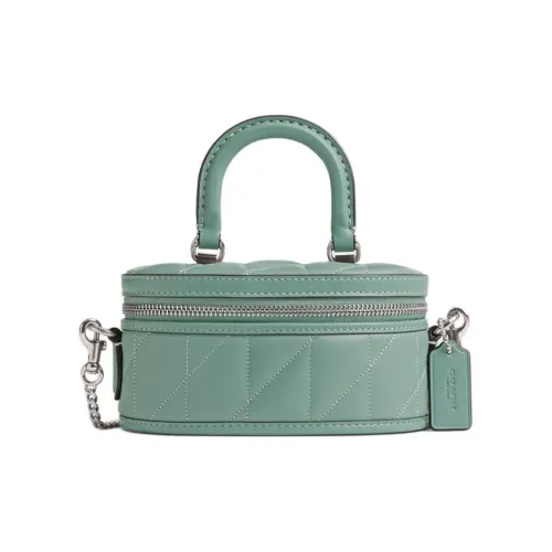 COACH Trail Напп Кожа Одно Плечо Сумка Маленькая Женская Зеленая