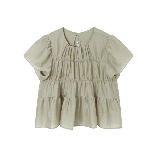 JESSYLINE Светло-зеленый Женские Короткие Топы