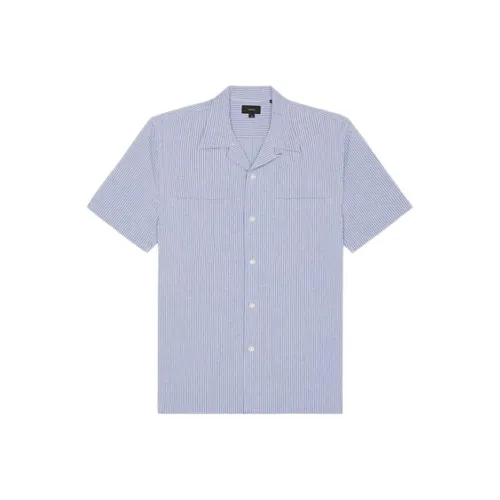 VINCE Пляж Синий Мужские Рубашки