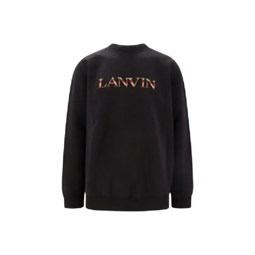 Lanvin Черные Мужские Свитшоты