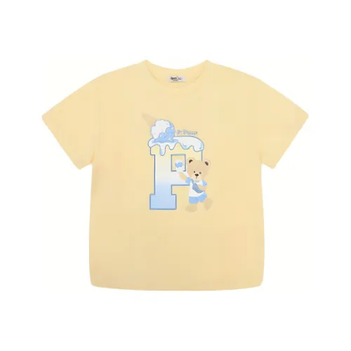 PAW IN PAW Cartoon Bear Мороженое Охлаждающий T Рубашка Детский