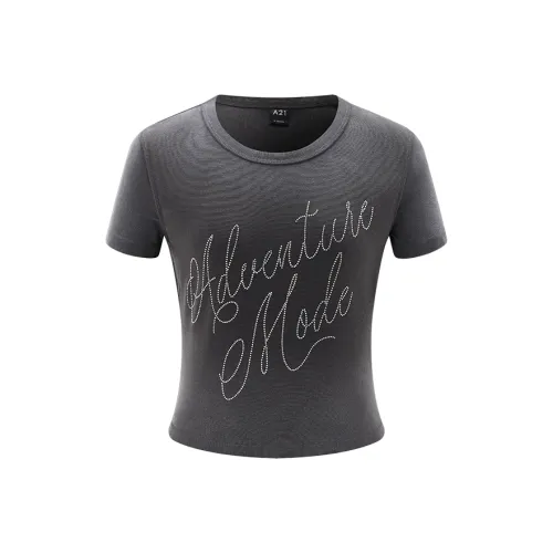 A21 Темно-серые Женские Футболки