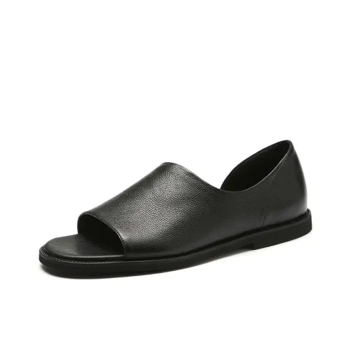 SENJIALUO One Ремешок Сандалии Мужские Черные