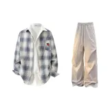 Gray Blue + Light Gray Pants  
Серый Синий + Светло-Серые Штаны