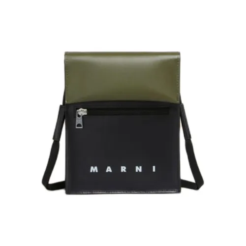 MARNI Полиэстер Плечо Сумка Унисекс Зеленый Черный