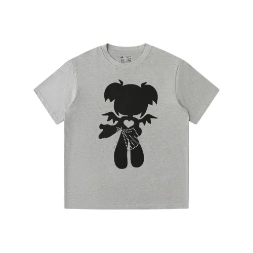 MeihaoStore Вересковый серый Унисекс Футболка