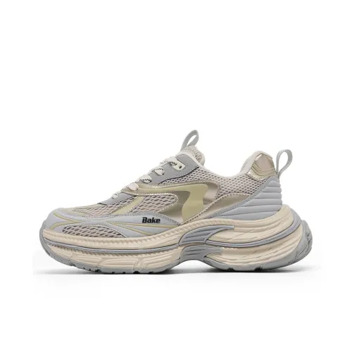 Bake Дышащий и Износостойкий Низкий Топ Толстая Подошва Кроссовки Мужские