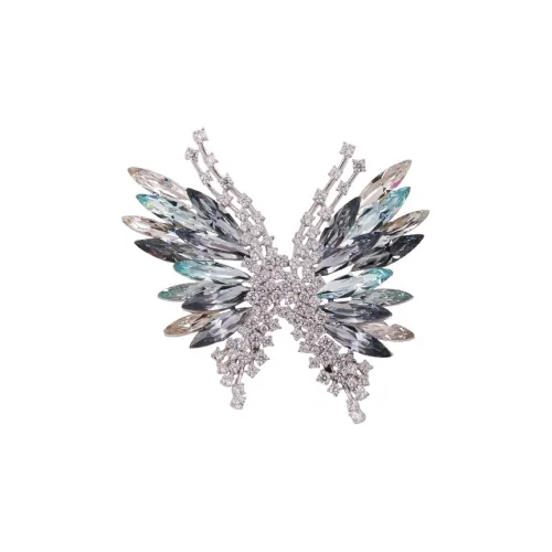 Фиолетовый медный сплав броши женские