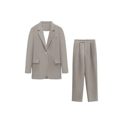 Dajia Poetry Интервью на работу Бизнес Коммутирование Бизнес Костюм Женский Черный Серый