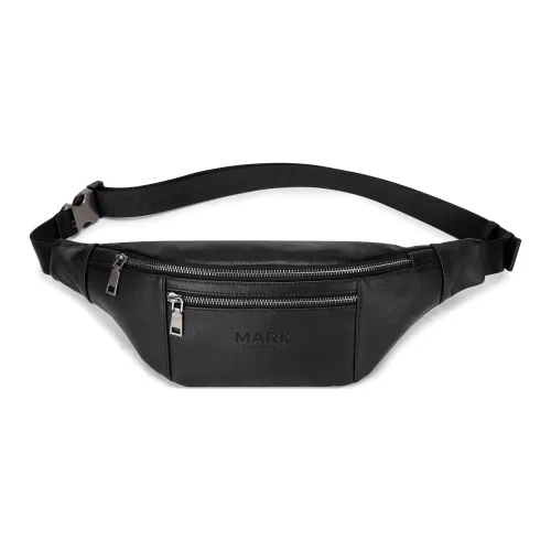 FAIRWHALE Коровья кожа Бананка Стандартный Мужской Черный