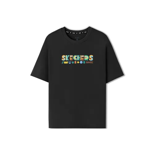 Skechers Черная Унисекс Футболка