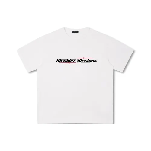 Menblero Белая Унисекс Футболка
