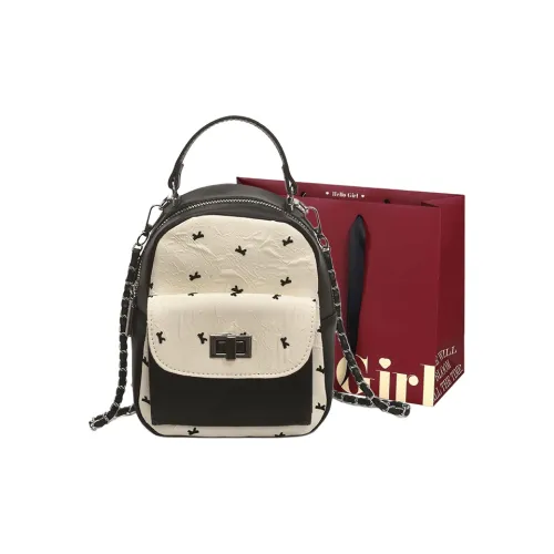 GOX ПУ (полиуретан) Carry Рюкзак Женские Экрю Розовый