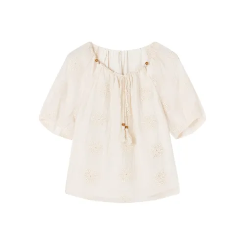 XIANGYING Цапельно-белый Женские Рубашки