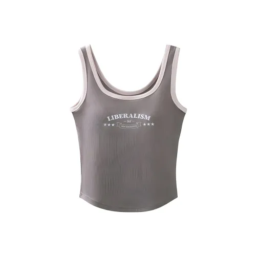 361° Дымчато-серый Женские спортивные майки без рукавов