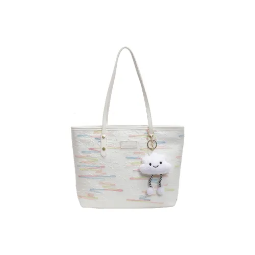 WXRX Ткань Сумка через плечо Женская Экрю Синий Розовый Черный