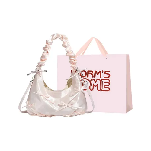 Worm's Home ПУ (полиуретан) Сумка через плечо Женская Розовая