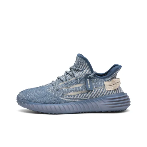 Warrior Легкий Увеличение Высоты Противоскользящий Низкий Топ Повседневная Обувь Мужская Графитовый Синий Бежевый