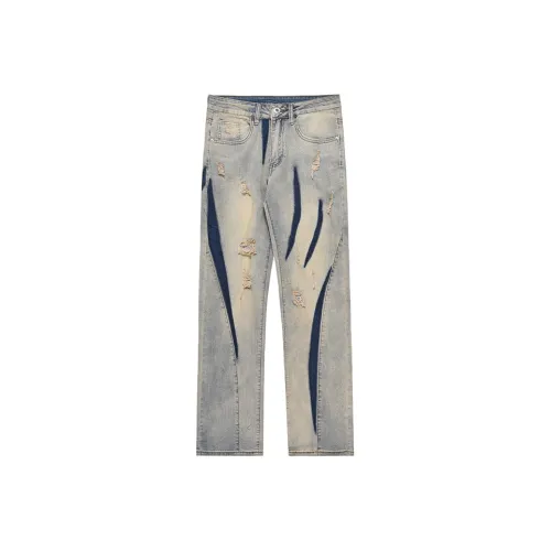 YOUSEKOO Синие Унисекс Джинсы