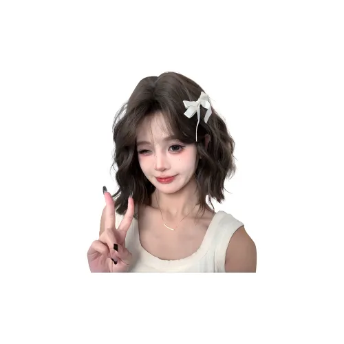 YOSEE Клейкий рис Roll Перука Короткие волосы Полная Голова COVER Женские Скрученные BOB Волосы