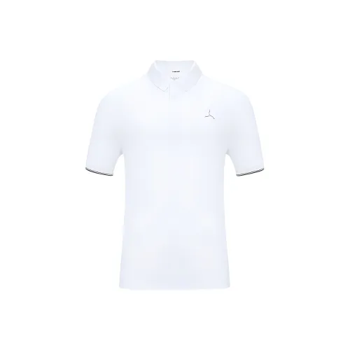 LI NING 1990 Стандартный Белый Мужская Рубашка Поло