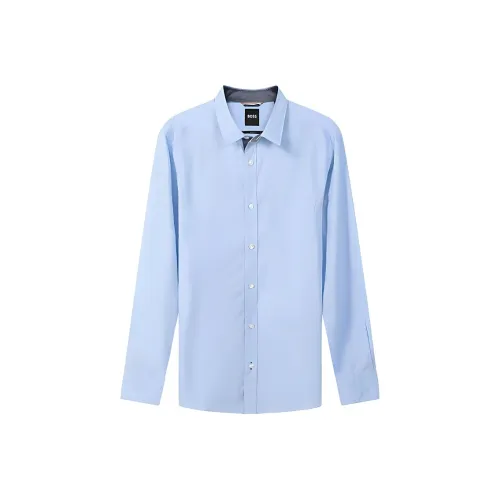 Hugo Boss Рубашка Мужская Светло-Синяя