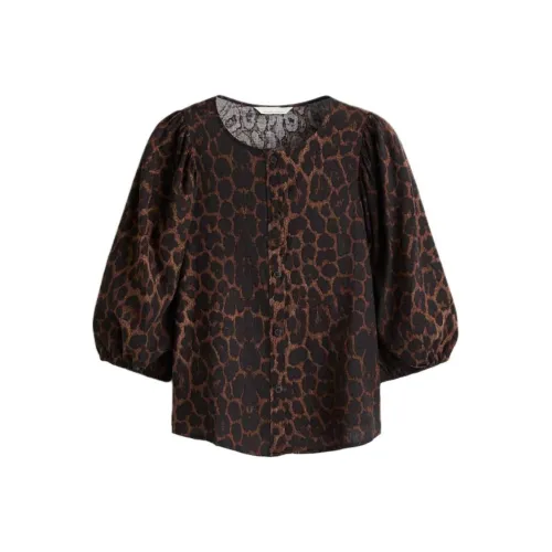 H&M Коричневый/черный Женские Рубашки