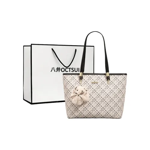 OCTSUI ПУ (полиуретан) Сумка-тоут Сумка для покупок Сумка Сумка через плечо Женская Экрю Коричневый Розовый
