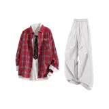 Red+Gray Pants  
Красные+Серые Штаны