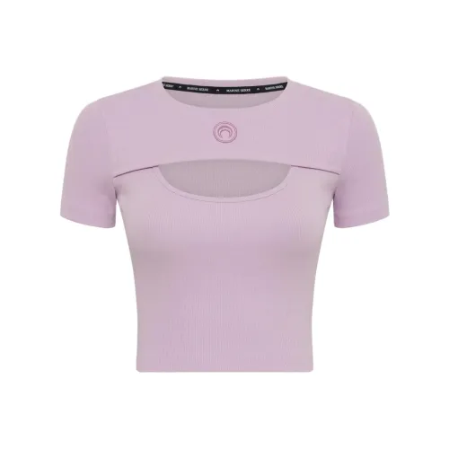 Marine Serre Фиолетовые Женские Рубашки T