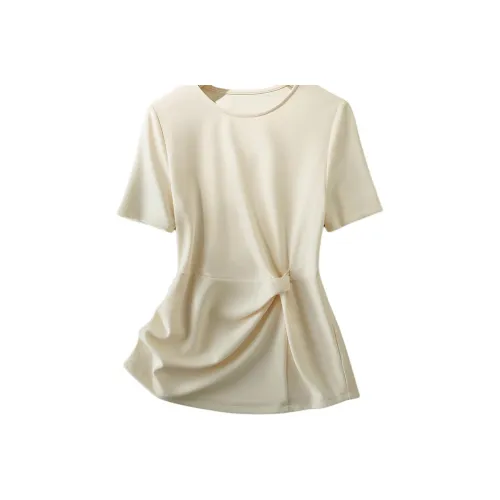 IHIMI Экрю Женские Т-рубашки