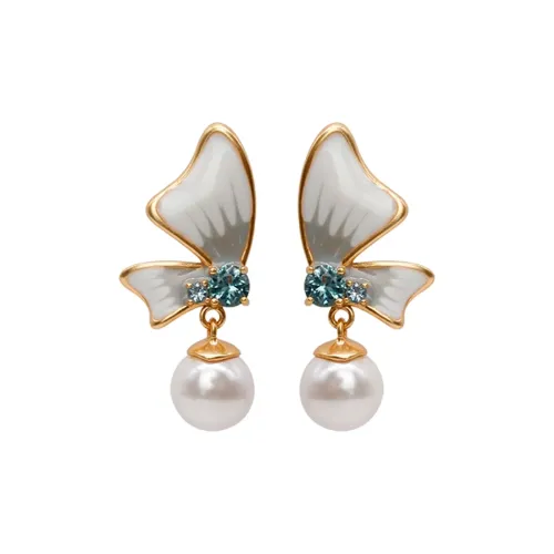 Fellala Сплав Серьги Женские Белые