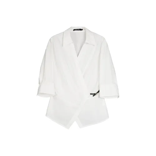 Elle Экрю Женские Рубашки