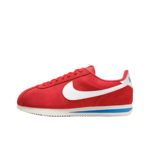 nike Cortez Устойчивая к истиранию Низкая Повседневная Обувь Женская Красная