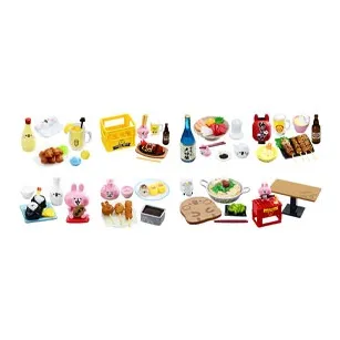 RE MENT Kanahara Полночь Snack Барная стойка В переулке Слепые коробки Целая коробка 8 шт