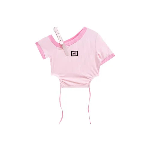 NFV Розовый Женские Короткие Топы