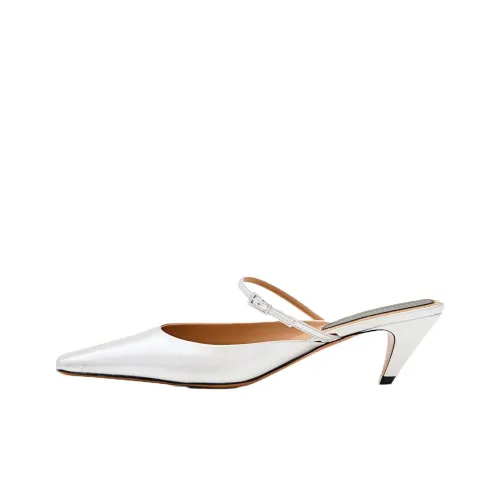 Stella McCartney Домашние тапочки Женские Серебряные