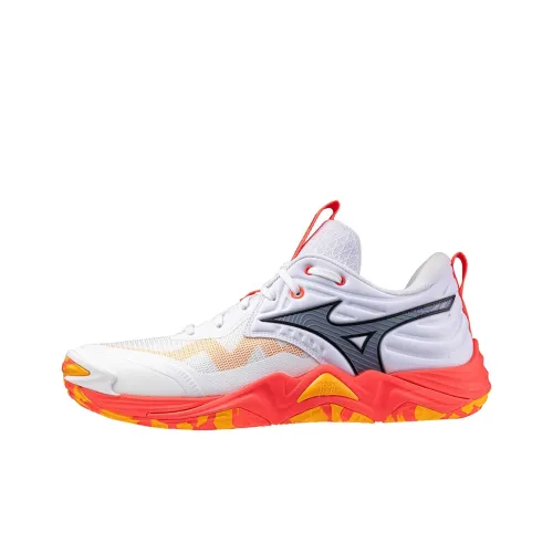 Mizuno WAVE MOMENTUM ELITE Тренировочные кроссовки Низкий топ Оранжевый 01 Унисекс
