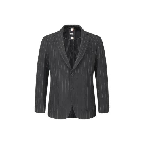 Hugo Boss SS25 Бизнес-костюм Пальто Мужской Черный