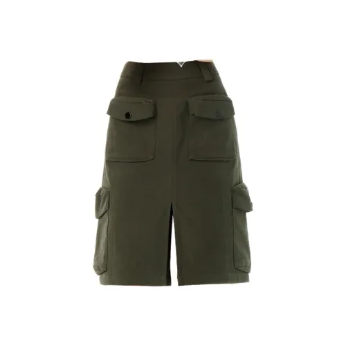 MJB Армейский зеленый Женские джинсовые длинные юбки