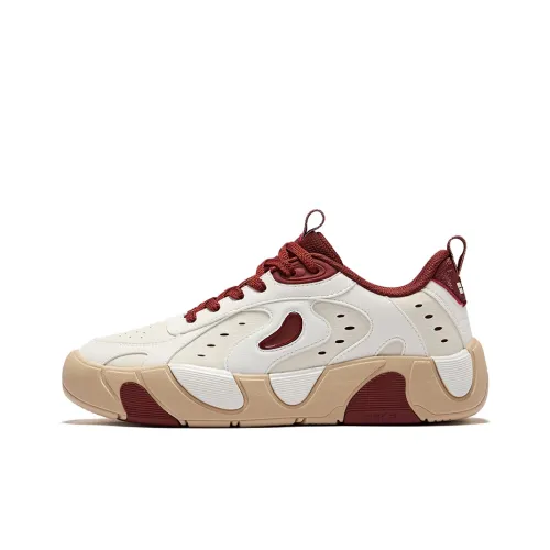 Erke Обертка Износостойкий и Нескользящий Низ Низкие Кроссовки для Скейтбординга Мужской Хлопок Белый Микрокристалл Белый