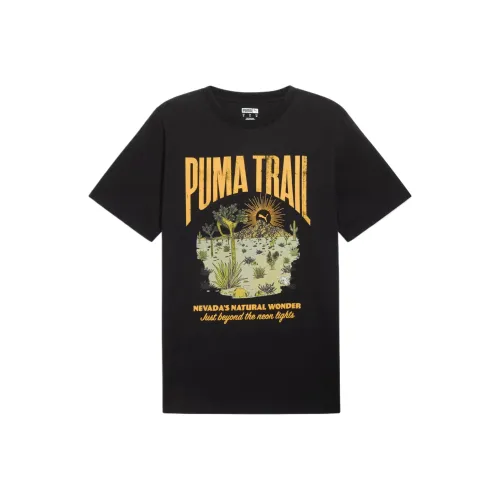 PUMA Trail Черная Мужская Футболка